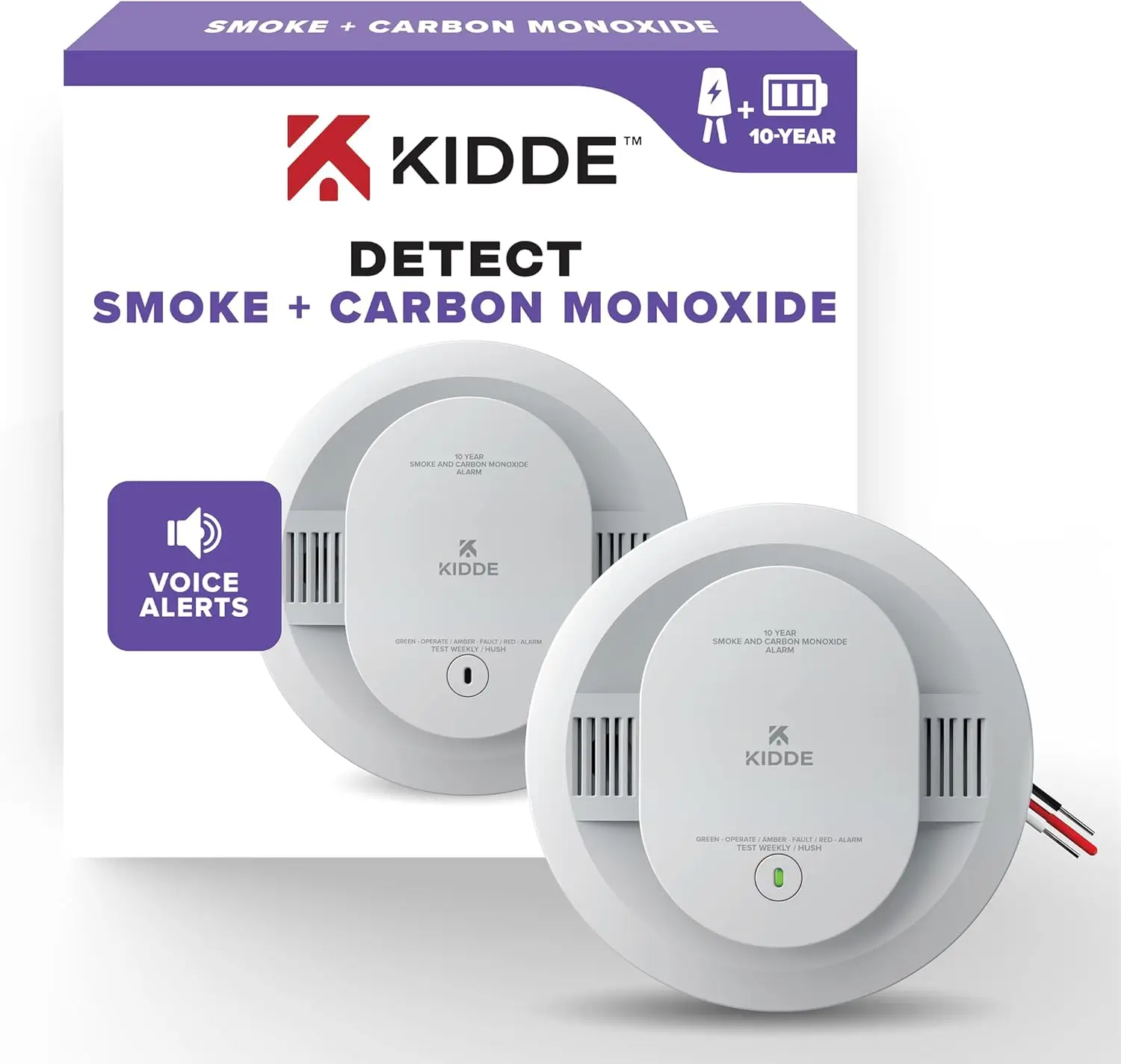 Kidde Hardwired & Carbon Monoxide Detector