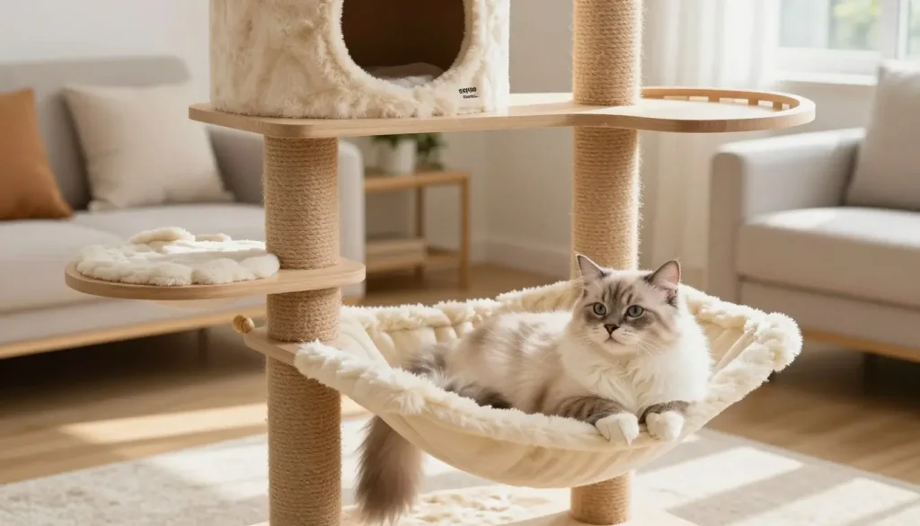 wood cat tree