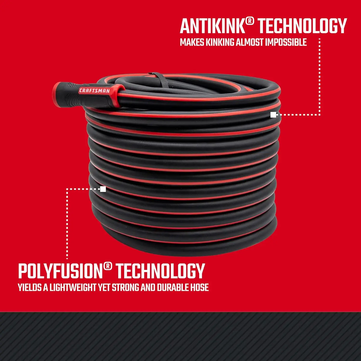 100 foot rubber hose