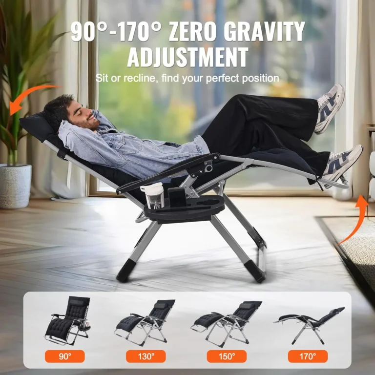 VEVOR Zero Gravity Chair : Comfort, Support, & Durability 4 zero gravity chair