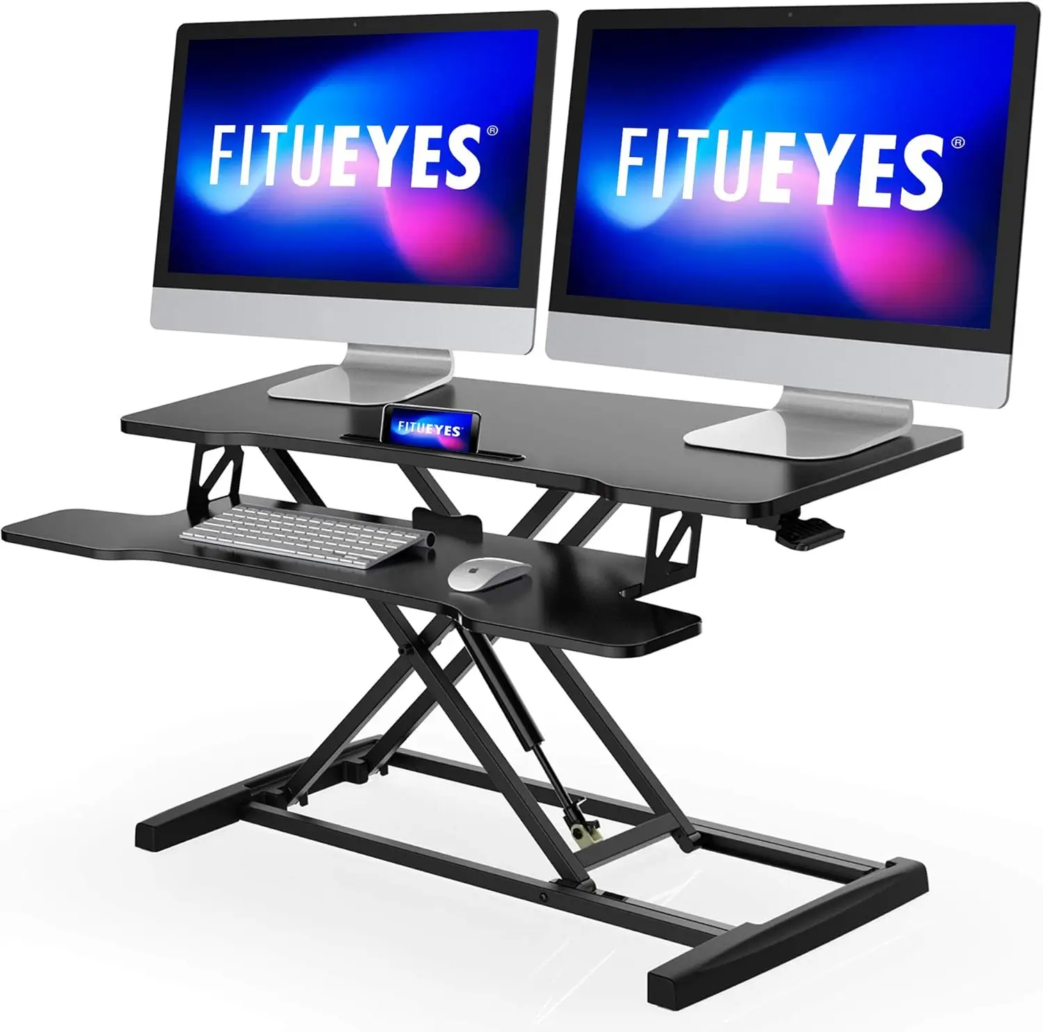 dual monitor standing desk