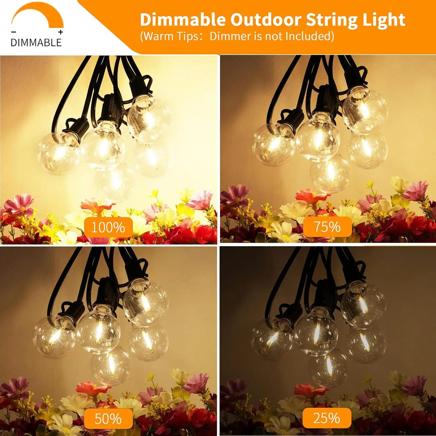 waterproof outdoor string lights