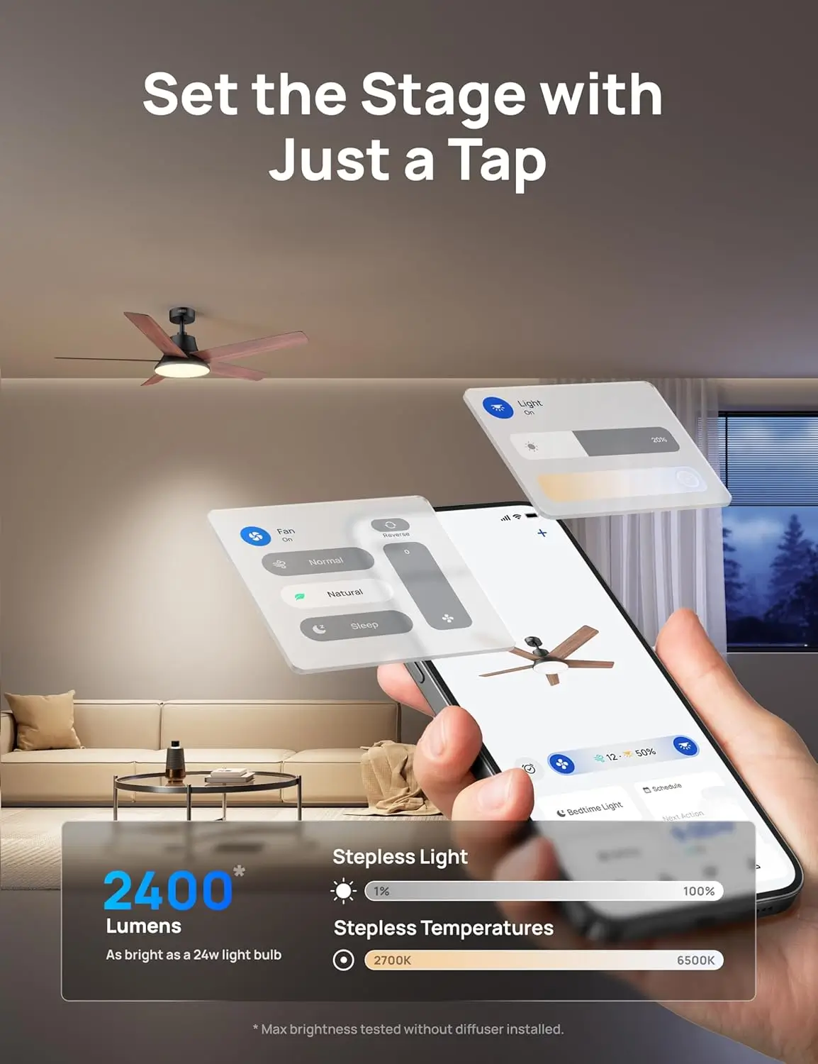 Ceiling Fan with LED Light