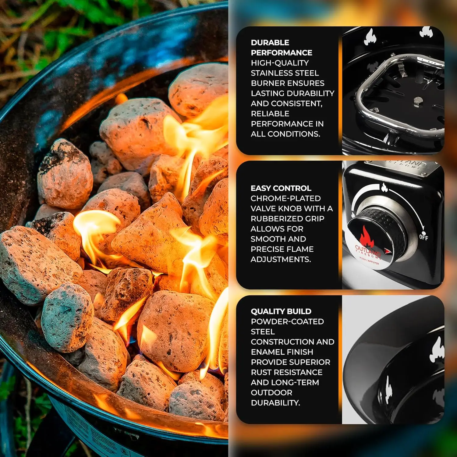 outdoor propane fire bowl