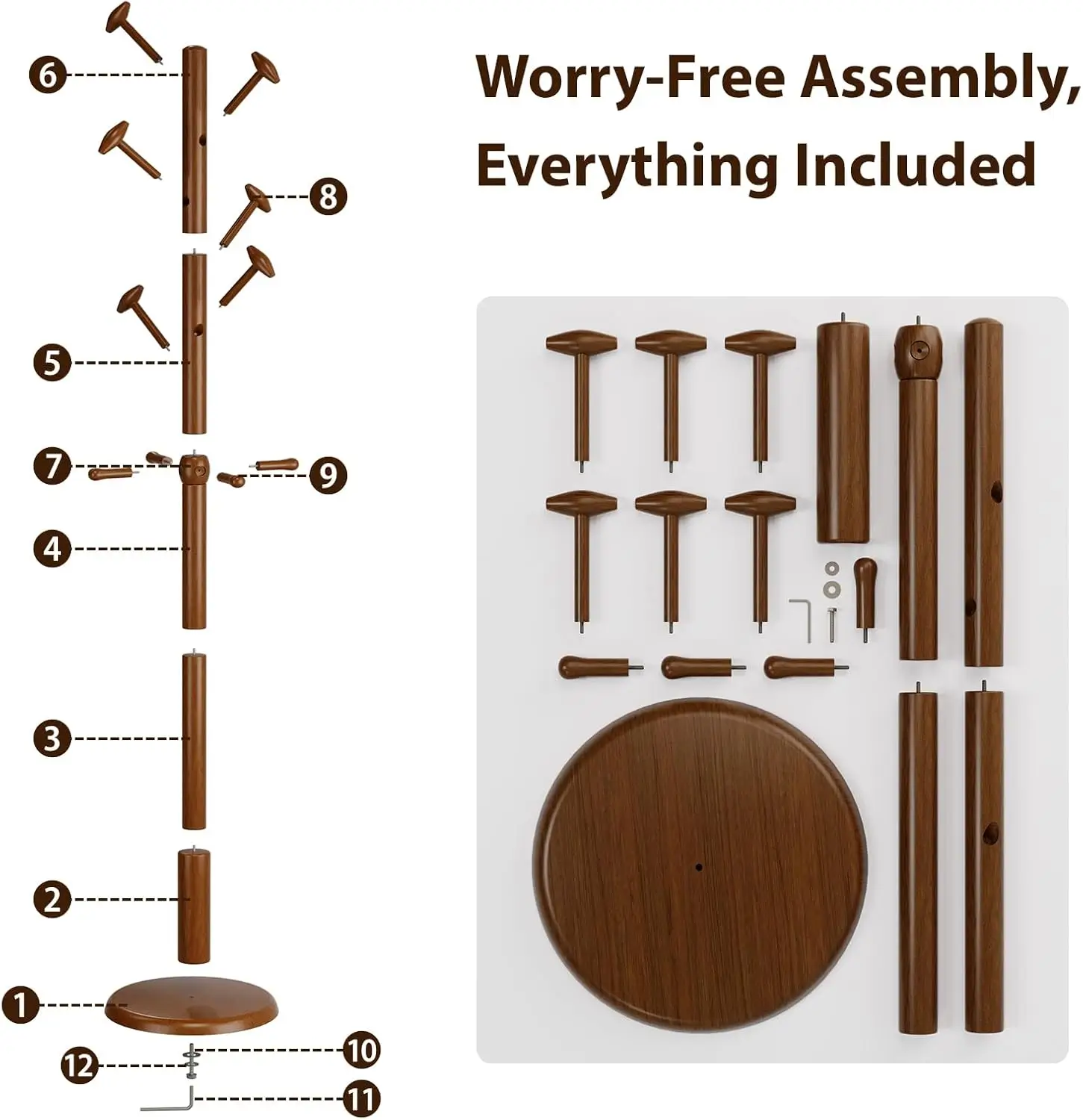 Standing Coat Rack