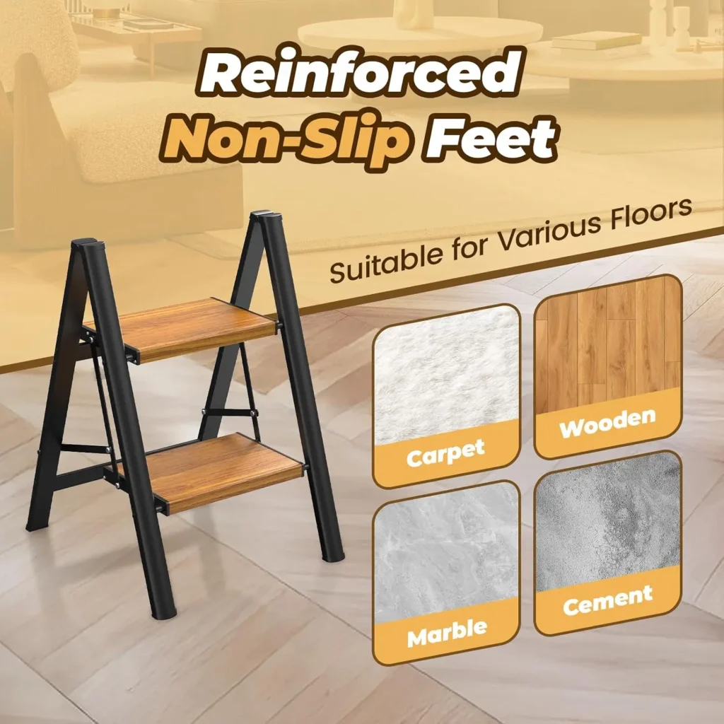 folding 2 step stool